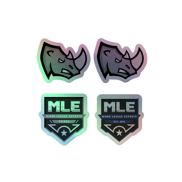 Rhinos Holographic Sticker Set product image (2)