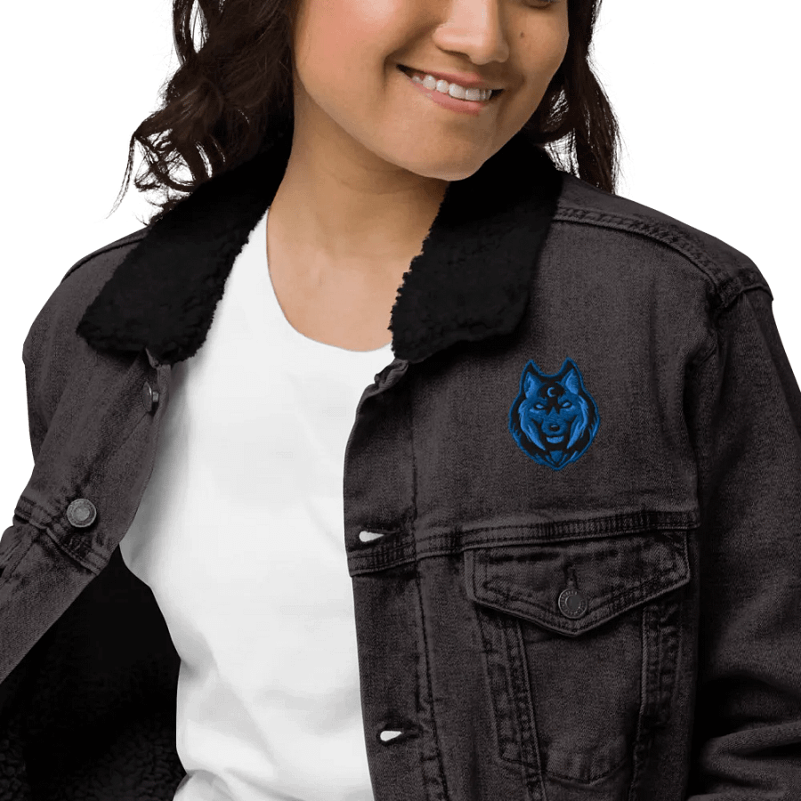 Mystic Wolf Unisex Denim Jacket product image (10)