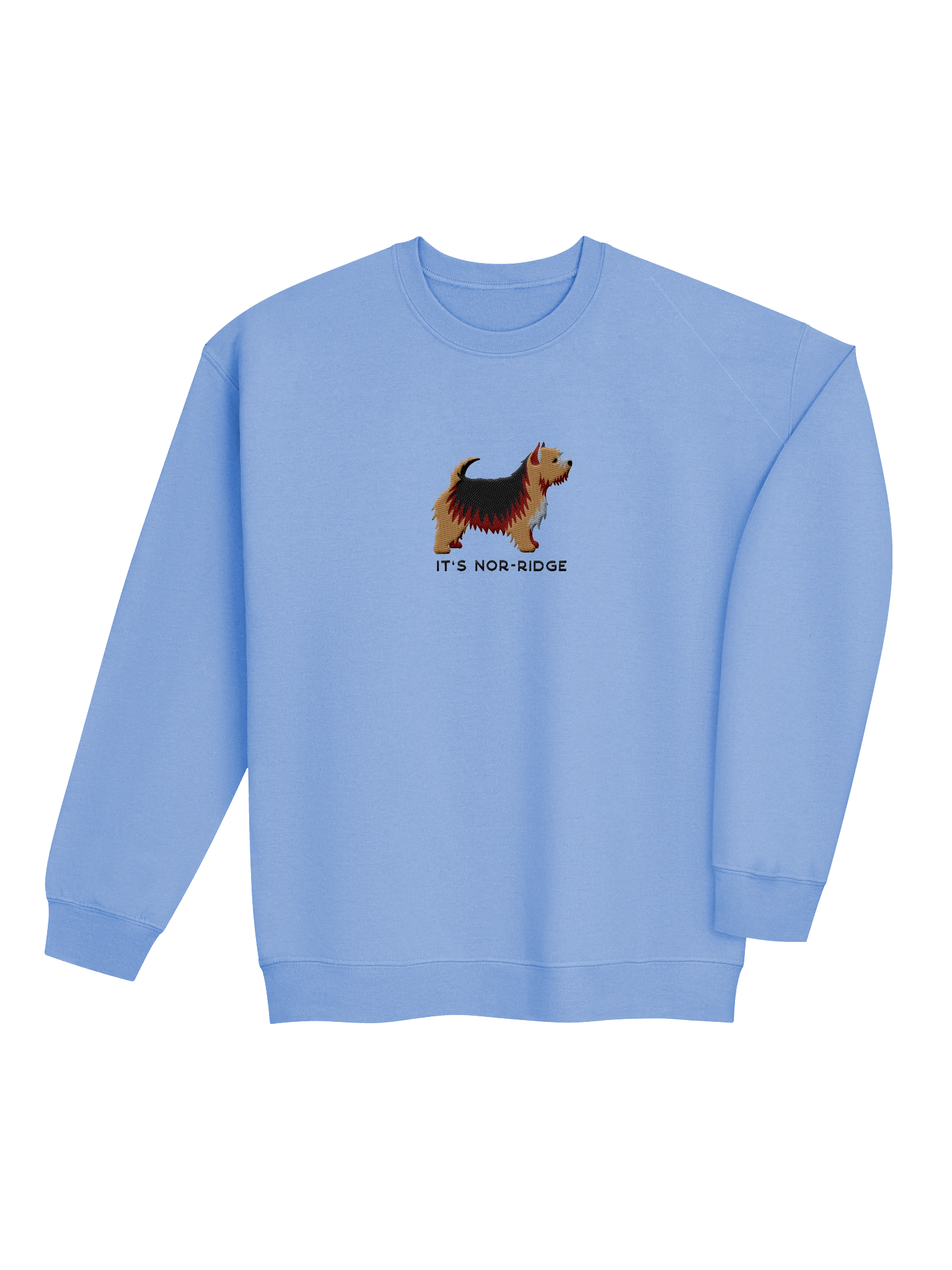 It's Nor-Ridge Sweatshirt (Embroidered) of a Norwich Terrier(Black & Tan) product image (12)
