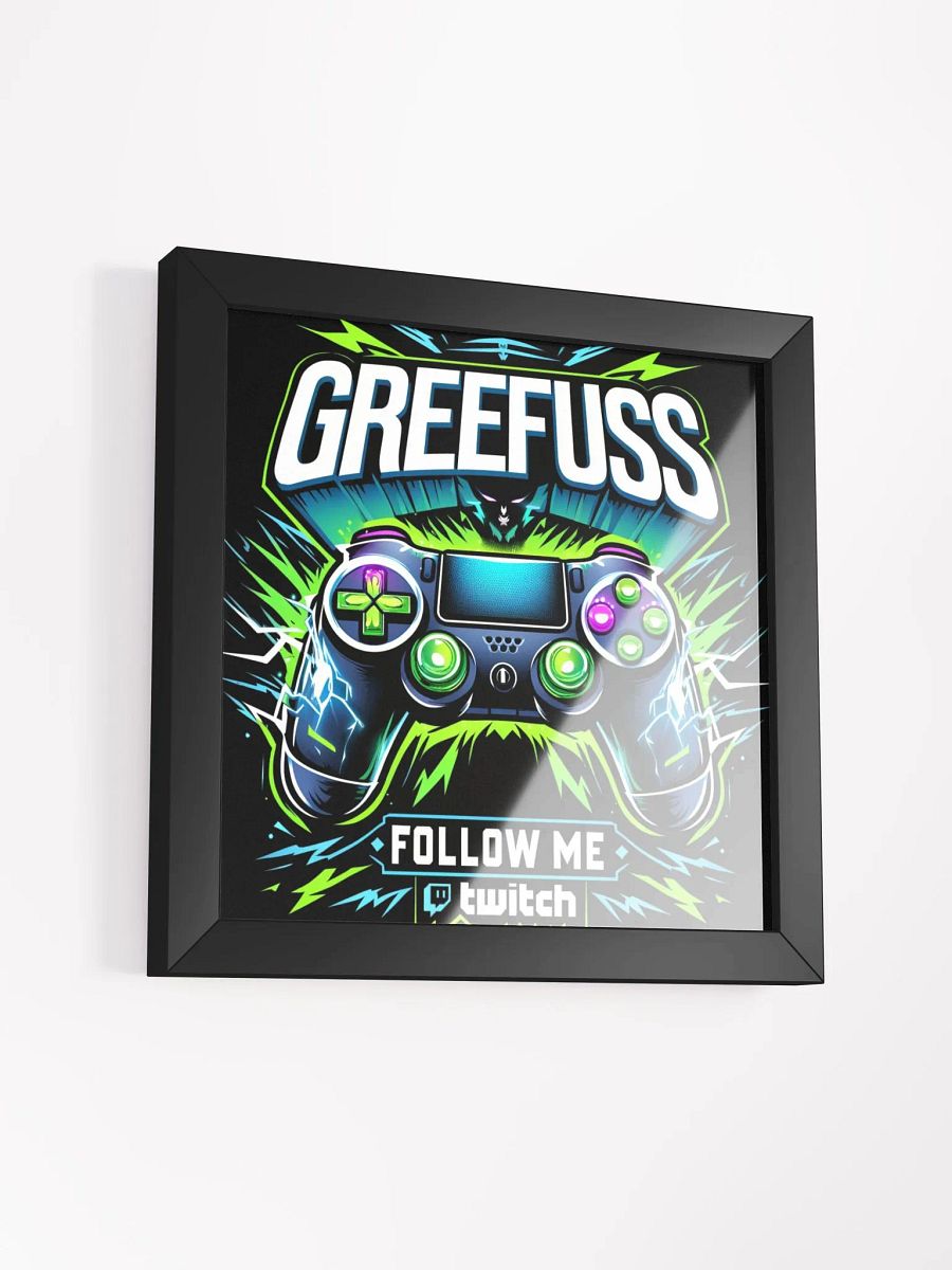 Glowing Gaming Controller Framed Poster product image (9)