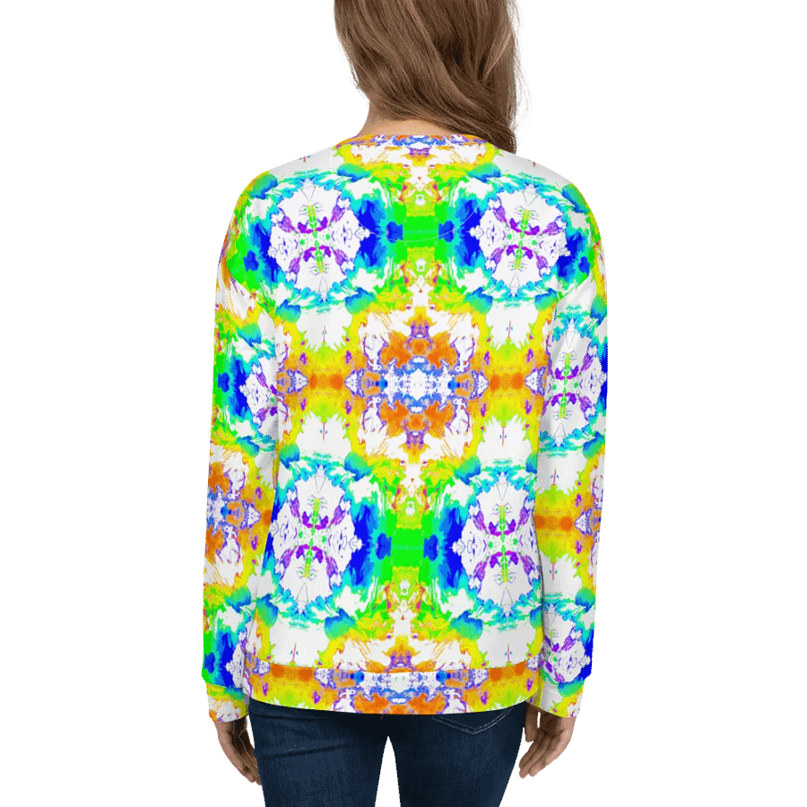 Abstract Vibrant Melting Daisy Flower Unisex Sweatshirt product image (11)