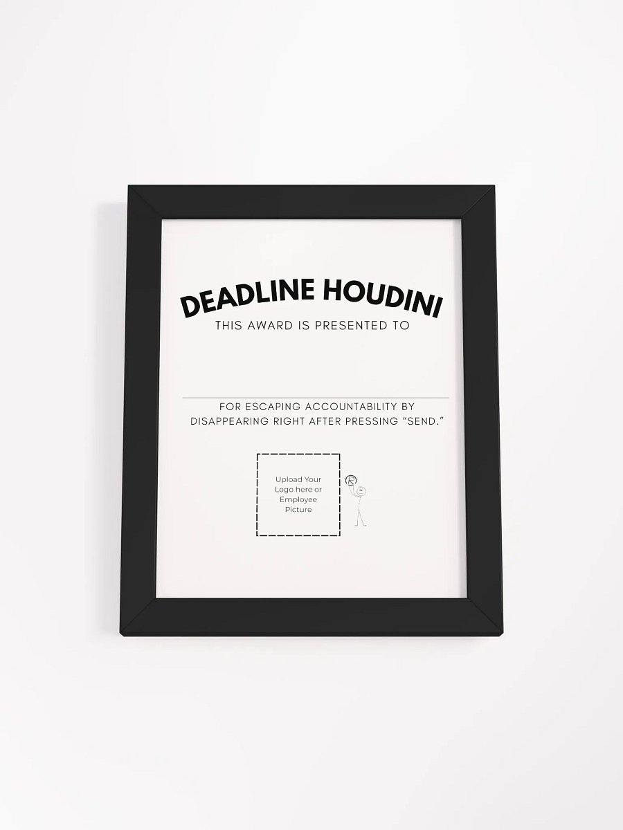 Deadline Houdini Award Framed Poster product image (3)