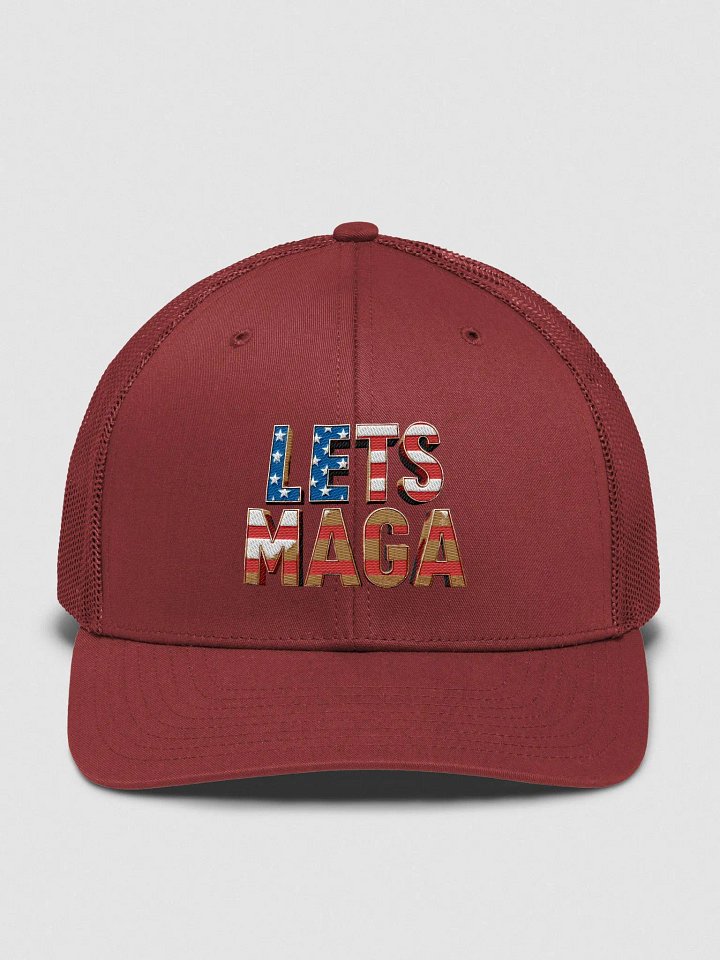 Patriotic LETS MAGA Snapback Cap product image (1)