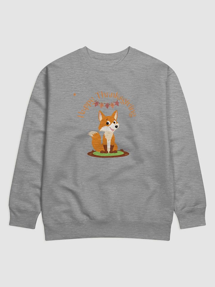 Happy Thanksgiving Smiling Fox Sweatshirt product image (4)