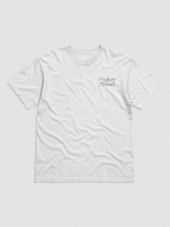 Rodgers Travels T-Shirt (Black Text) product image (1)