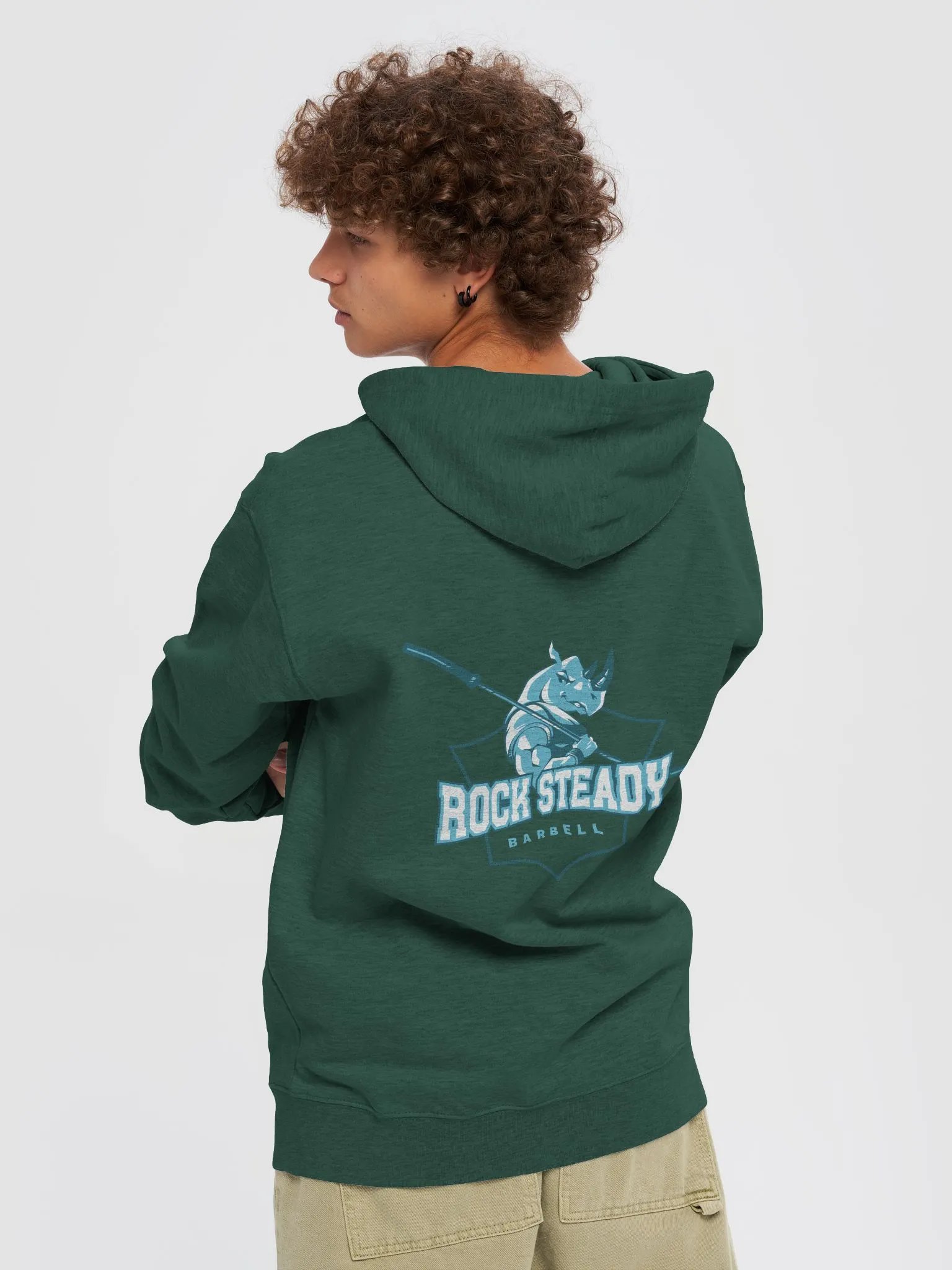 Rock Steady Barbell Fleece Zip Hoodie product image (22)