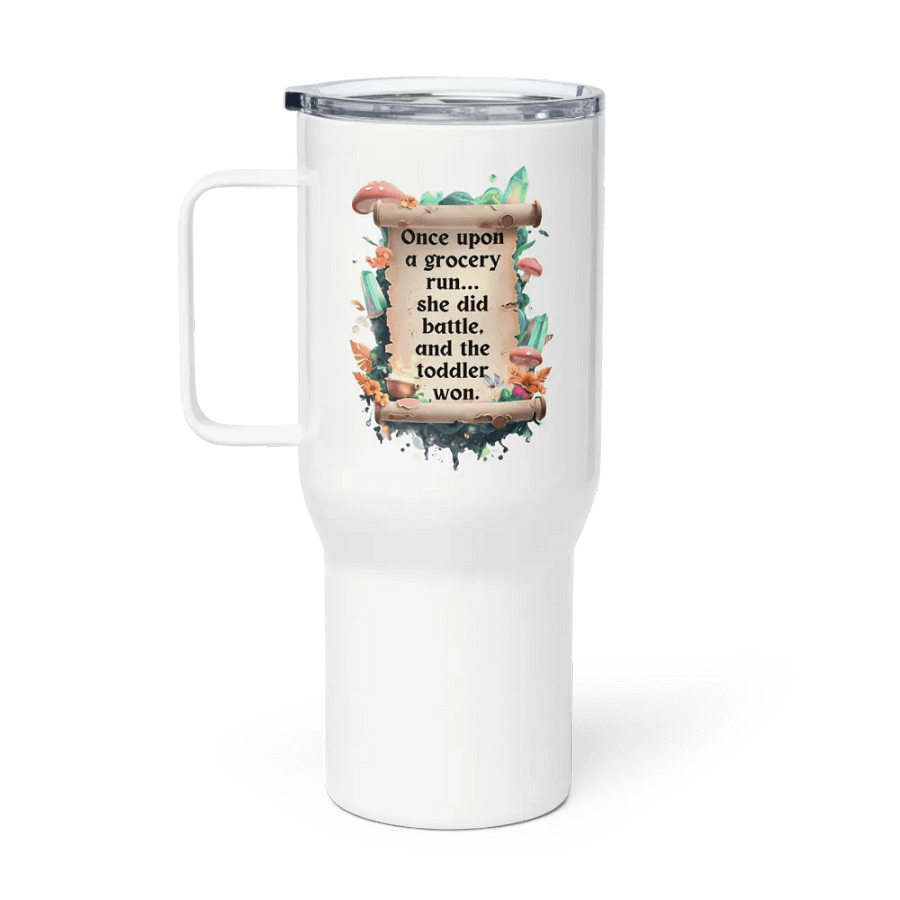 Funny Mom Tumbler – ‘Once Upon A Grocery Run’ Insulated Cup for Busy Moms product image (1)