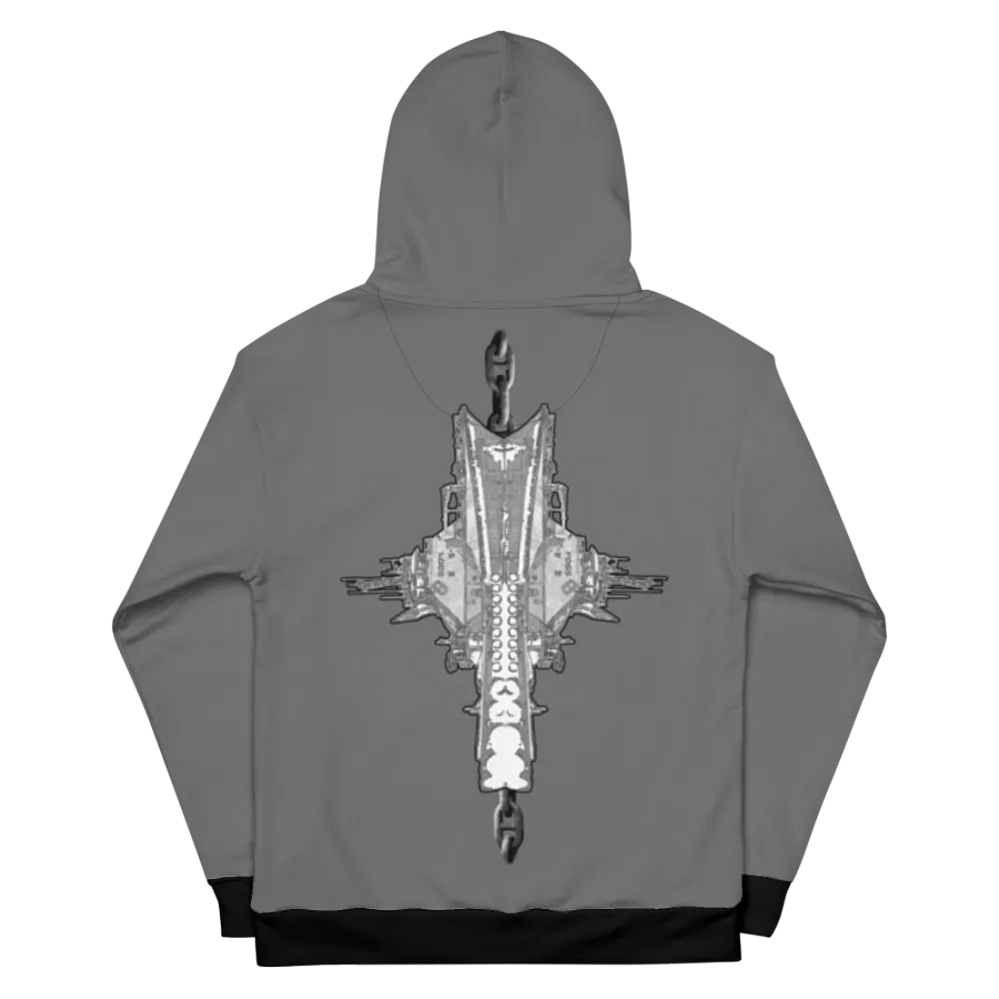 Gray Foss double tug Sketch Hoodie product image (10)