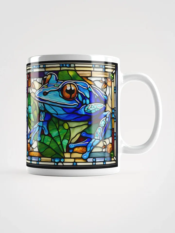 #001 Mr. Blues Frog Stained Glass Mug product image (1)