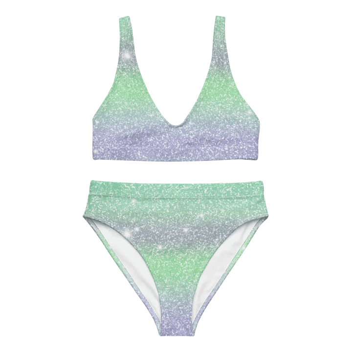 Glitter Unicorn Texture Design High Waisted Bikini (3) product image (2)