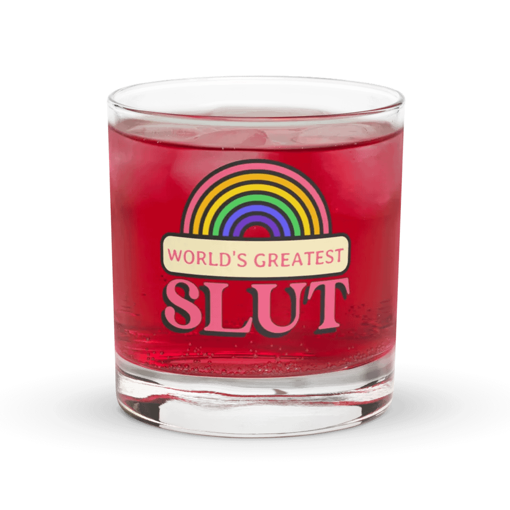 World's Greatest Slut rocks glass product image (1)