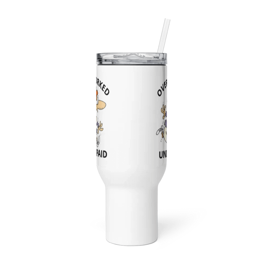 Overworked/Underpaid 40oz Tumbler product image (3)