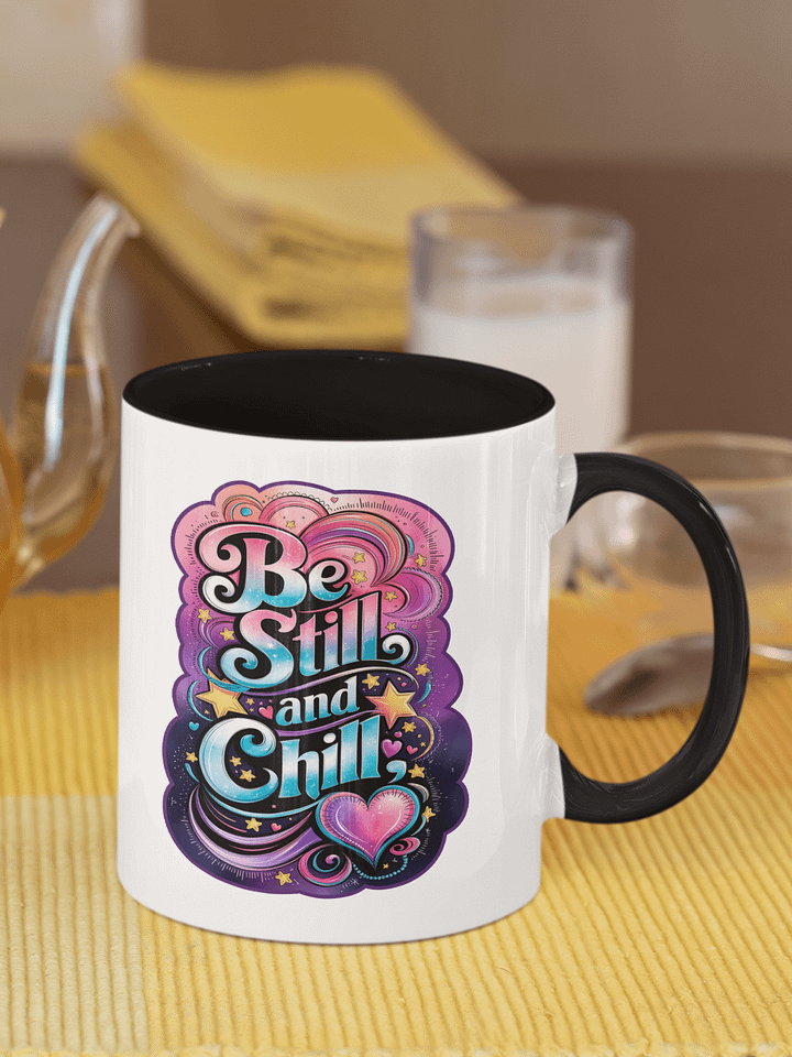 "Be Still and Chill" Colored Mug product image (1)