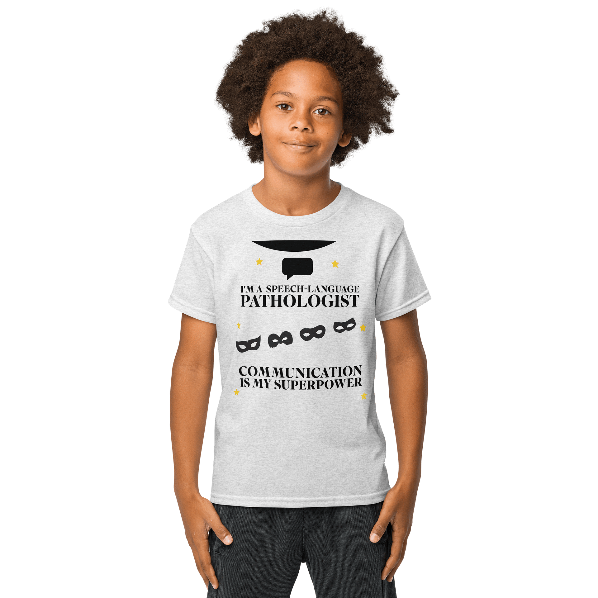 I am a Speech-Language Pathologist. Communication is My Superpower Kids T-Shirt product image (3)