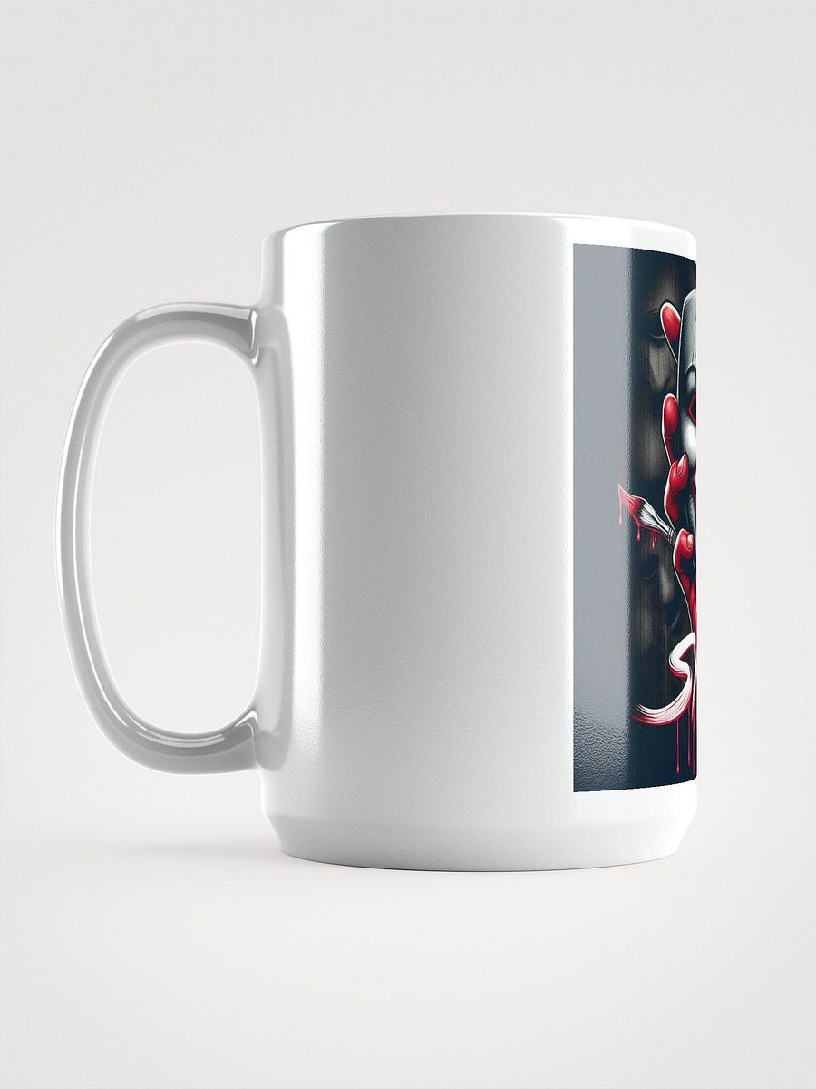 Feathered AD Logo White Glossy Mug product image (6)