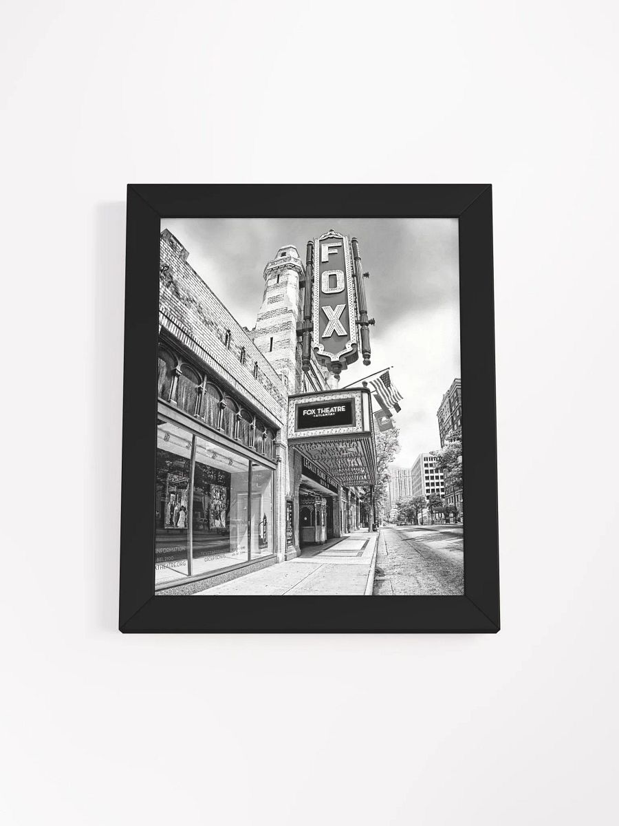The Fox Theatre – Atlanta Black And White Framed Poster product image (1)