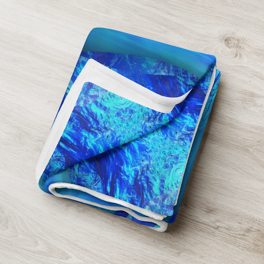 Blue Water Kaleidoscope Throw Blanket product image (18)