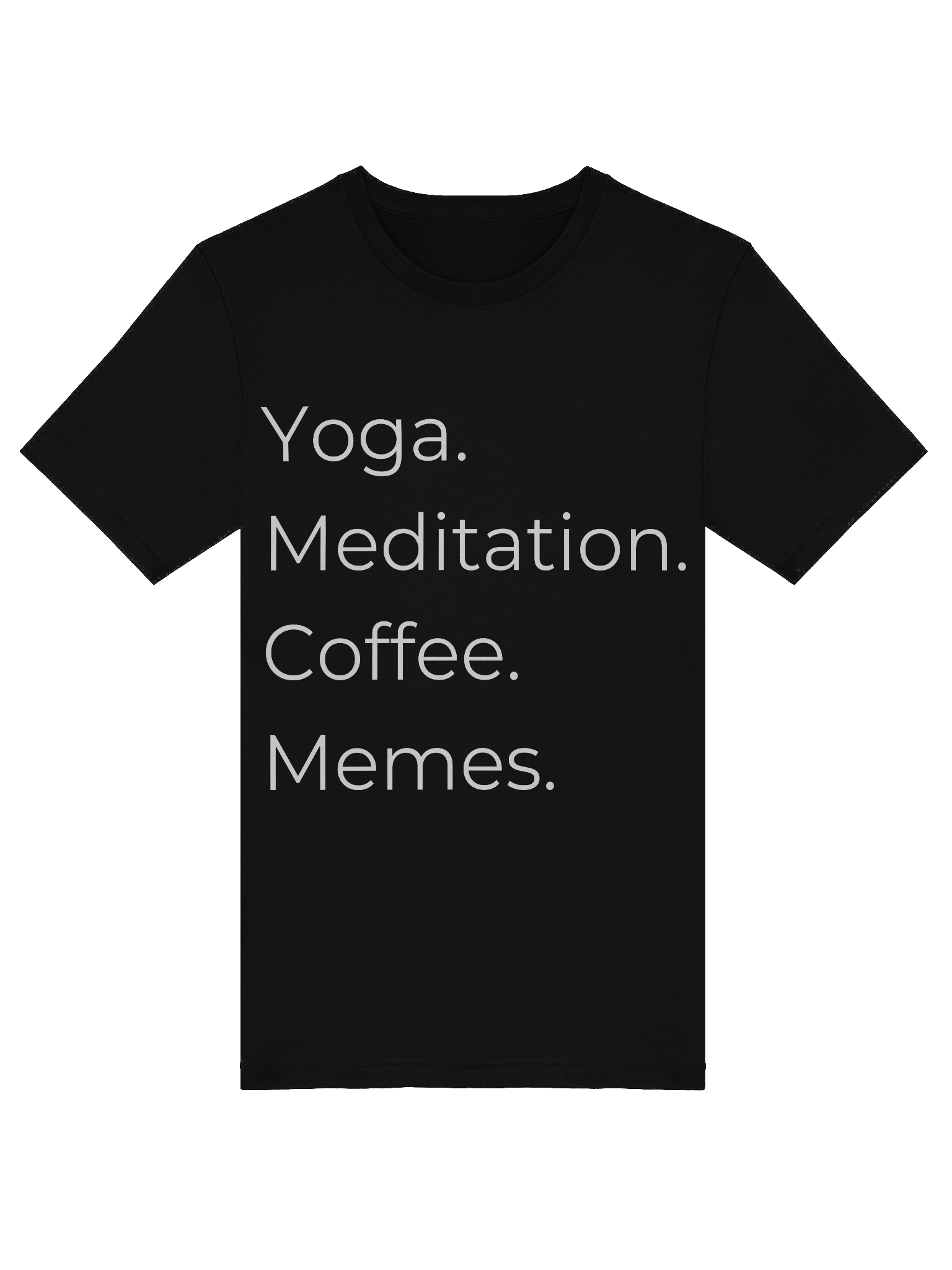 Yoga Meditation Coffee Memes Unisex T Shirt product image (9)