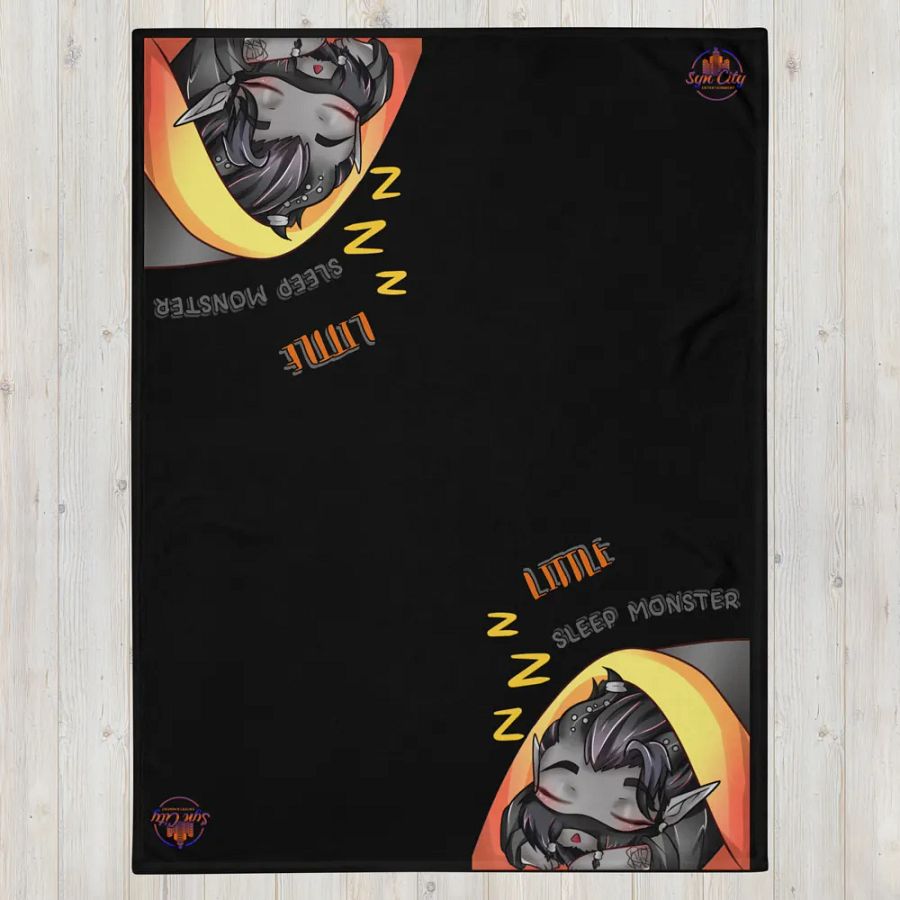 Little Sleep Monster Syn Throw Blanket product image (3)