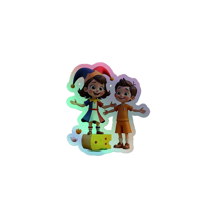 JessyJesty “Stay Cheesy” Holographic Sticker Sheet product image (1)