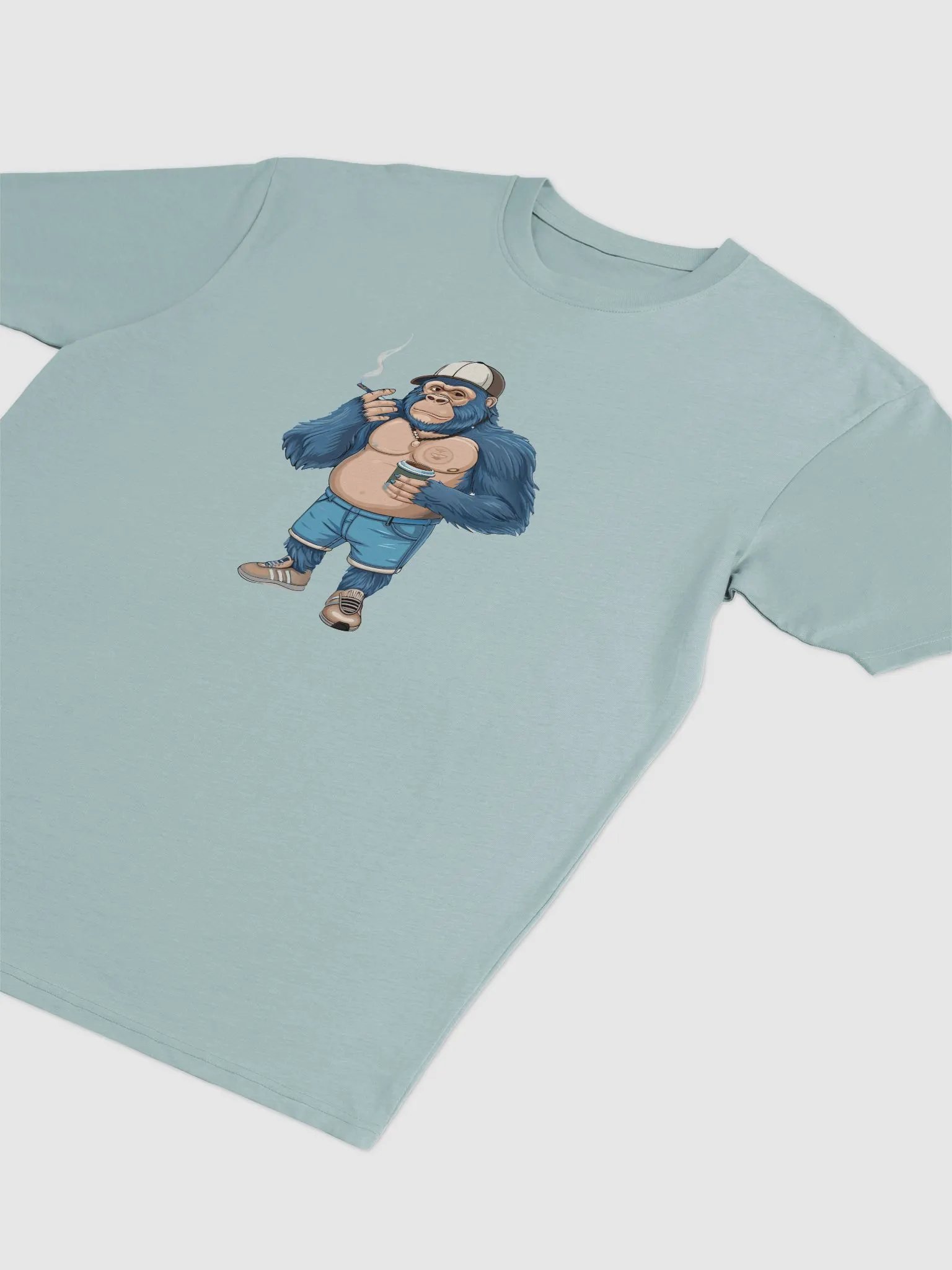 Blue Gorilla Cotton Heritage Men's Premium Heavyweight Tee product image (2)