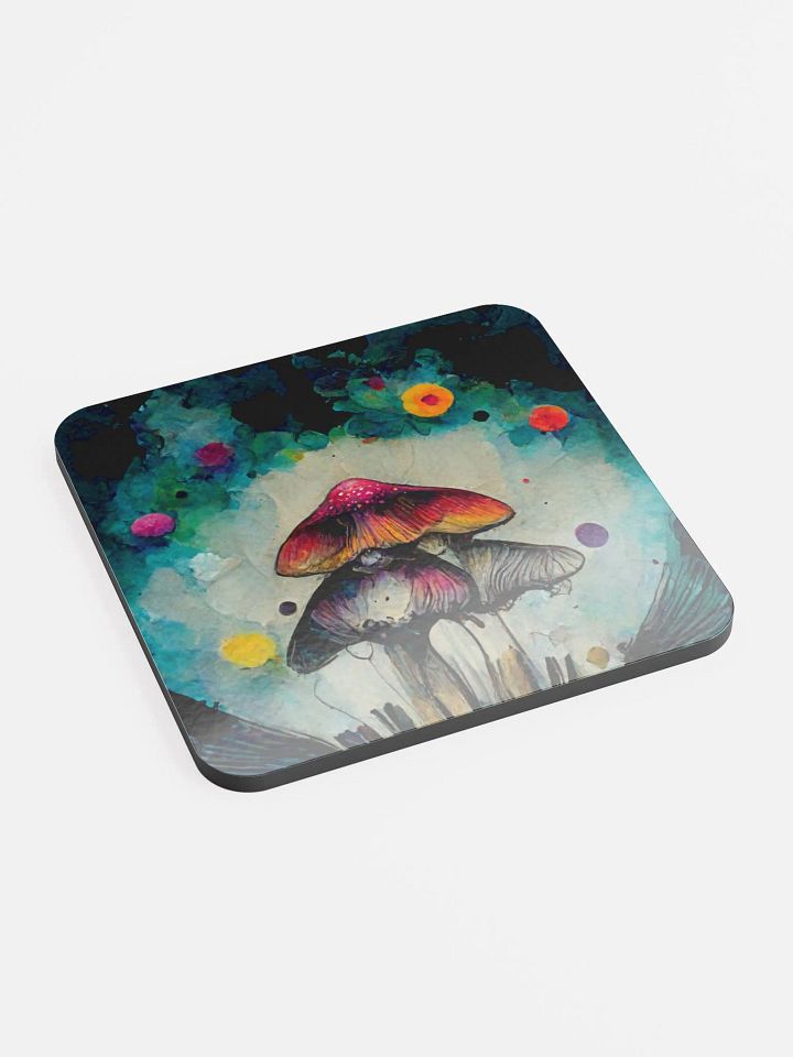 Whimsical Mushroom Dreams Glossed Coaster product image (2)