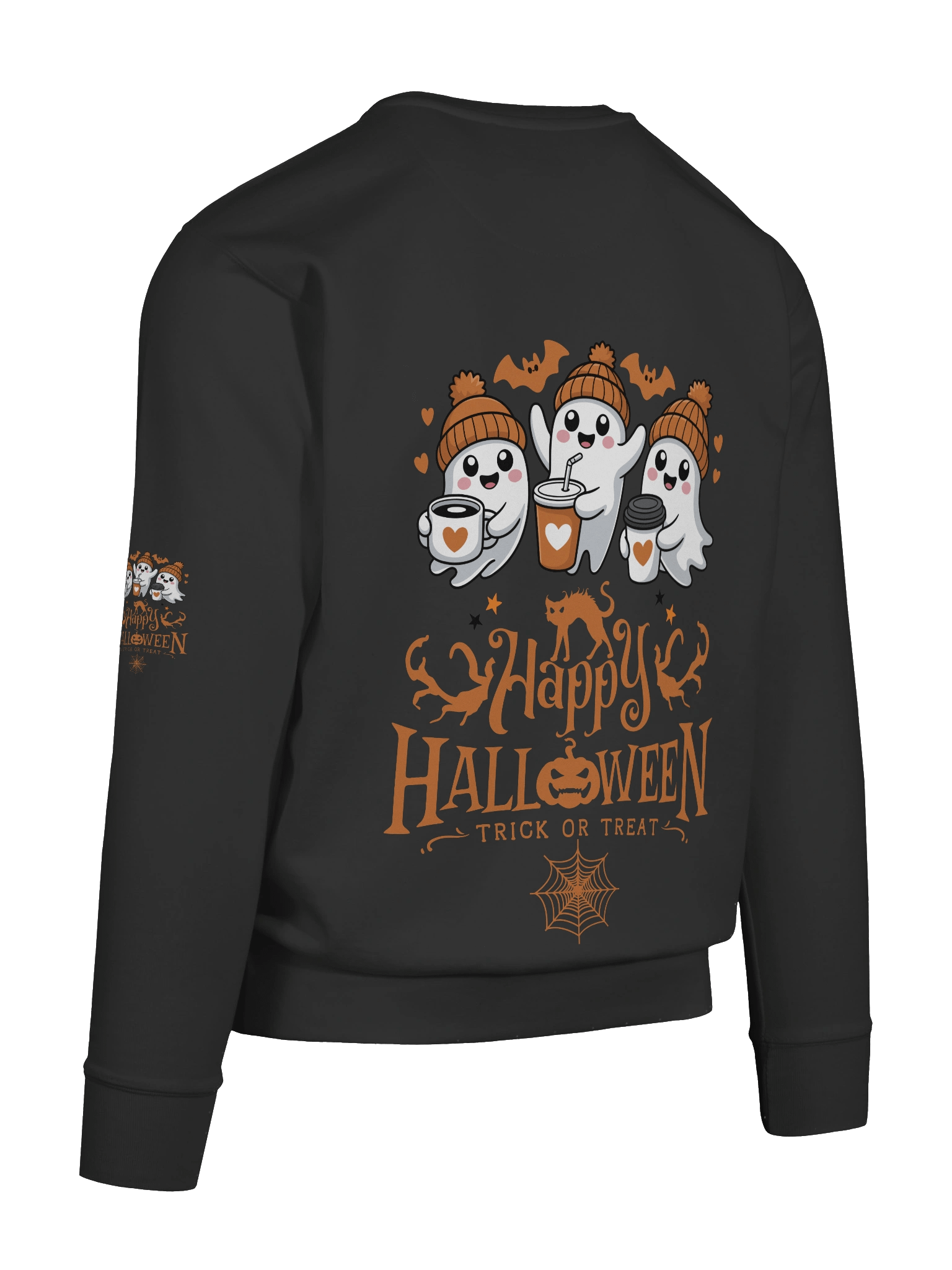 Happy Halloween Trick or Treat Ghost Sweatshirt product image (123)