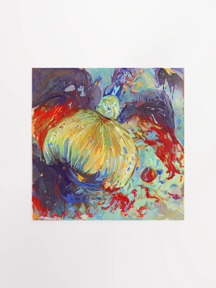 Chaos in Color: Abstract Matte Poster product image (1)