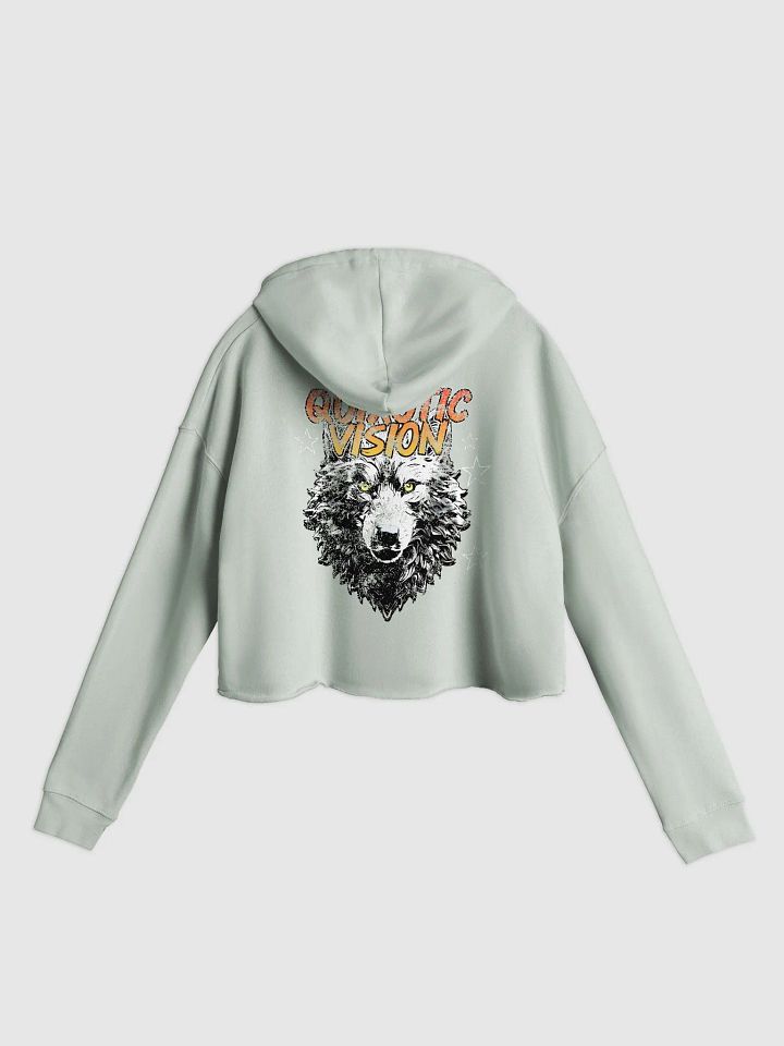 Wolf Star Back Crop Top Hoodie product image (1)