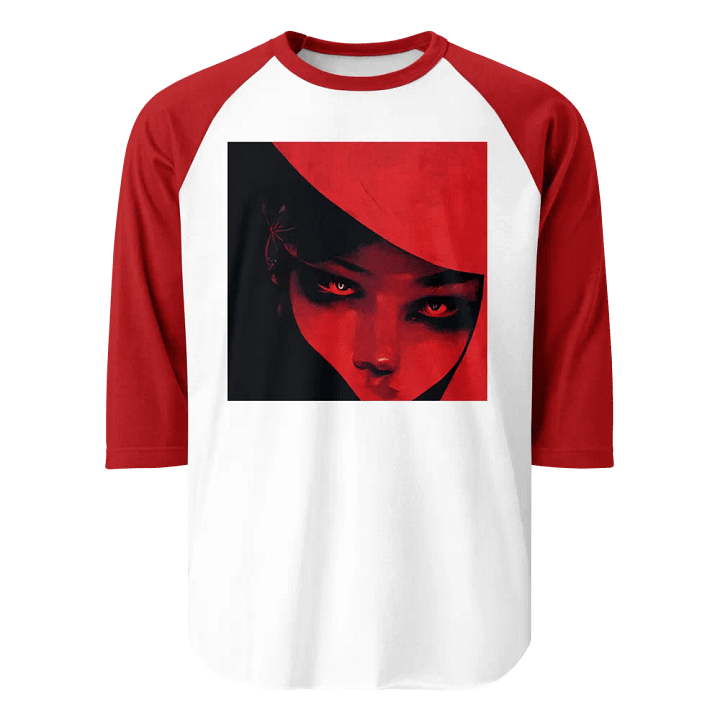 Crimson Gaze ¾ Sleeve Tee product image (1)