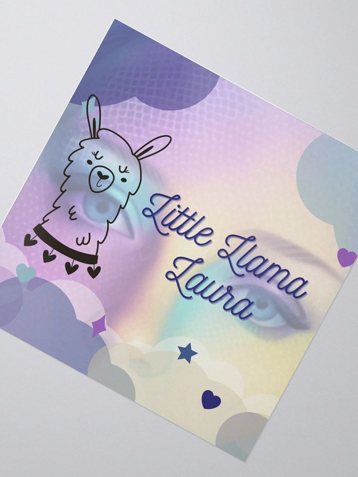 Llama colourful sticker product image (2)