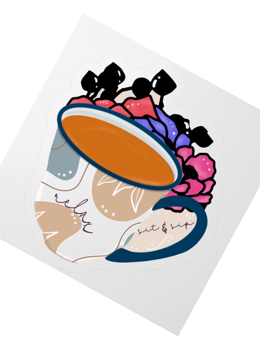 Sit and Sip Sticker product image (2)