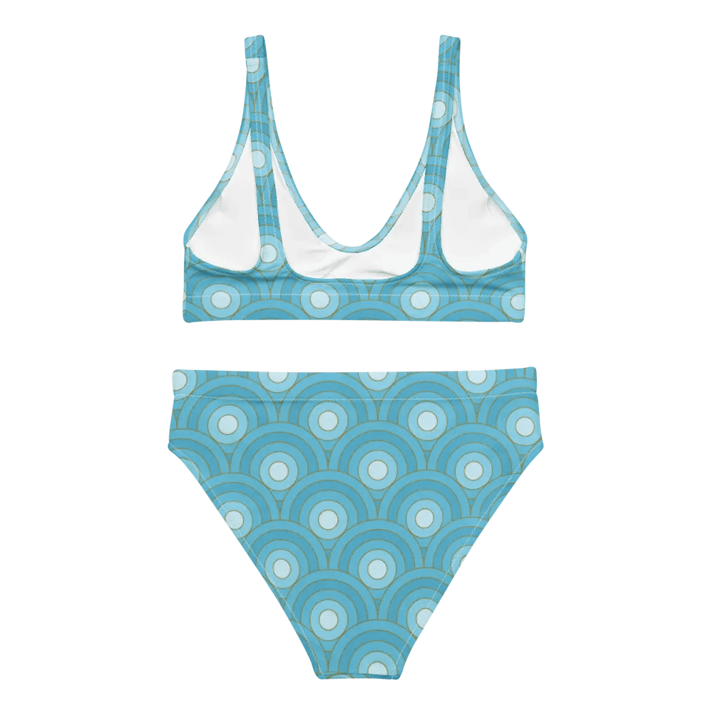 Beautiful Retro Bullseye Pattern High Waisted Bikini product image (5)