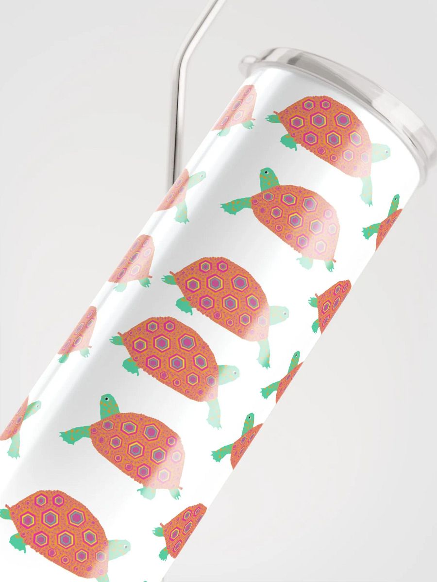 Miniaday Designs Orange Turtles Stainless Steel Tumbler on White product image (5)