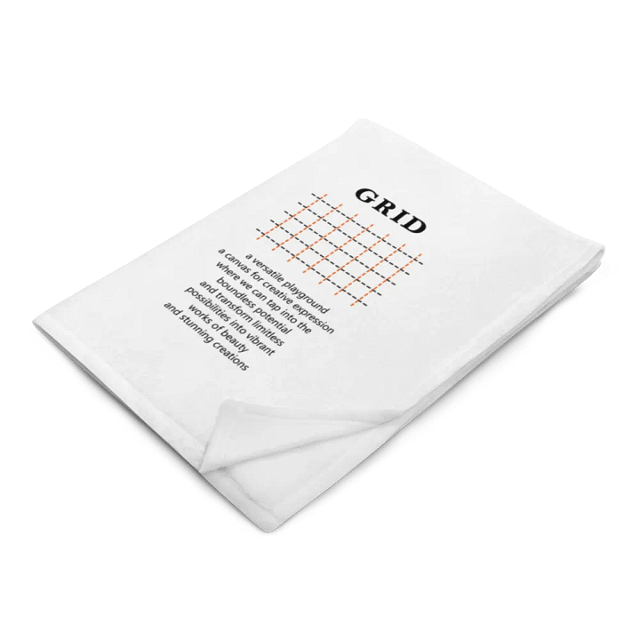 grid blanket - orange line product image (1)