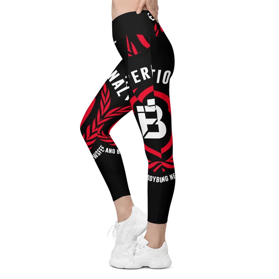 IFBNewsfeed.Org's All-Over Print Crossover Leggings with Pockets product image (5)