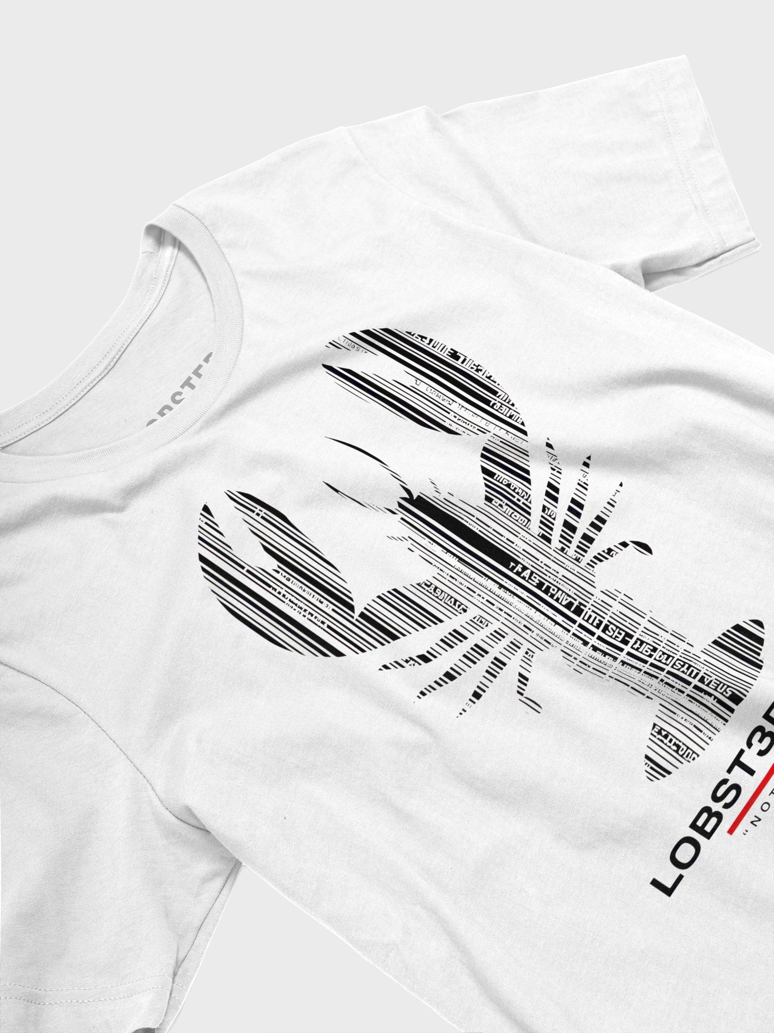 Barcode Identity T-Shirt | Industrial Lobster Graphic Tee product image (3)