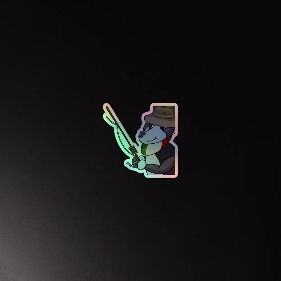 Fishing Holographic Sticker product image (4)