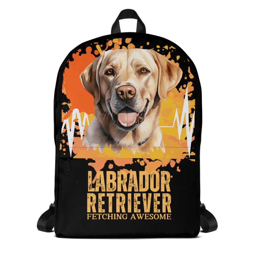 Labrador Retriever Fetching Awesome All Over Print Backpack product image (5)