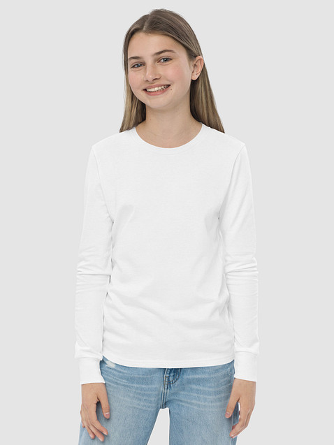 Photo showing Bella+Canvas Youth Long Sleeve T-Shirt