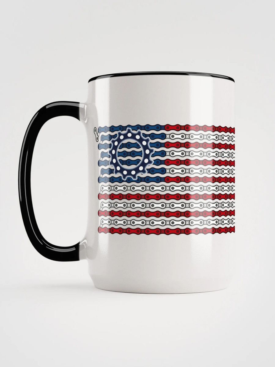 USA Betsy Ross Bike Chain Flag Coffee Mug product image (3)