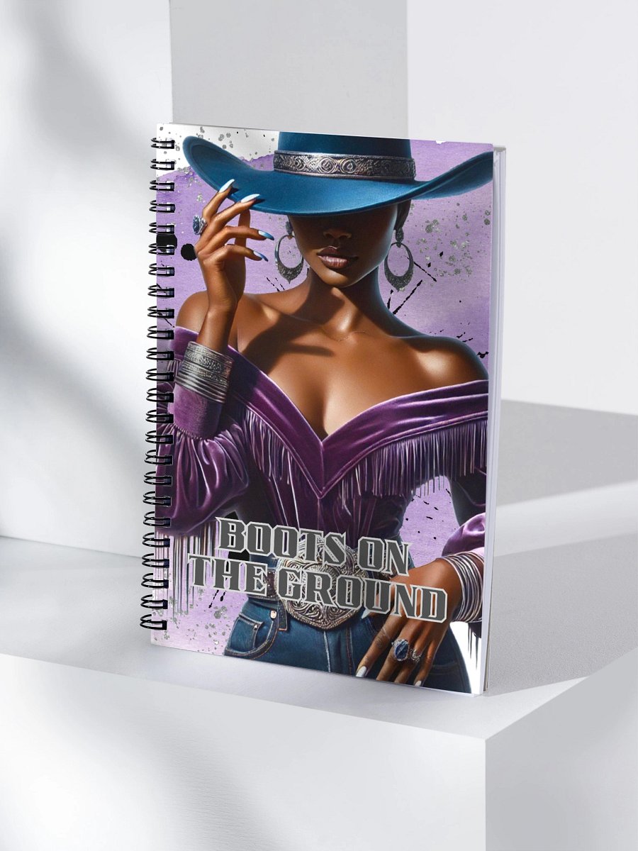 Boots on the Ground – Lined Spiral Notebook for Women product image (3)