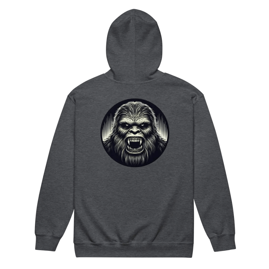 ANGRY BIGFOOT FACE ZIP HOODIE product image (10)
