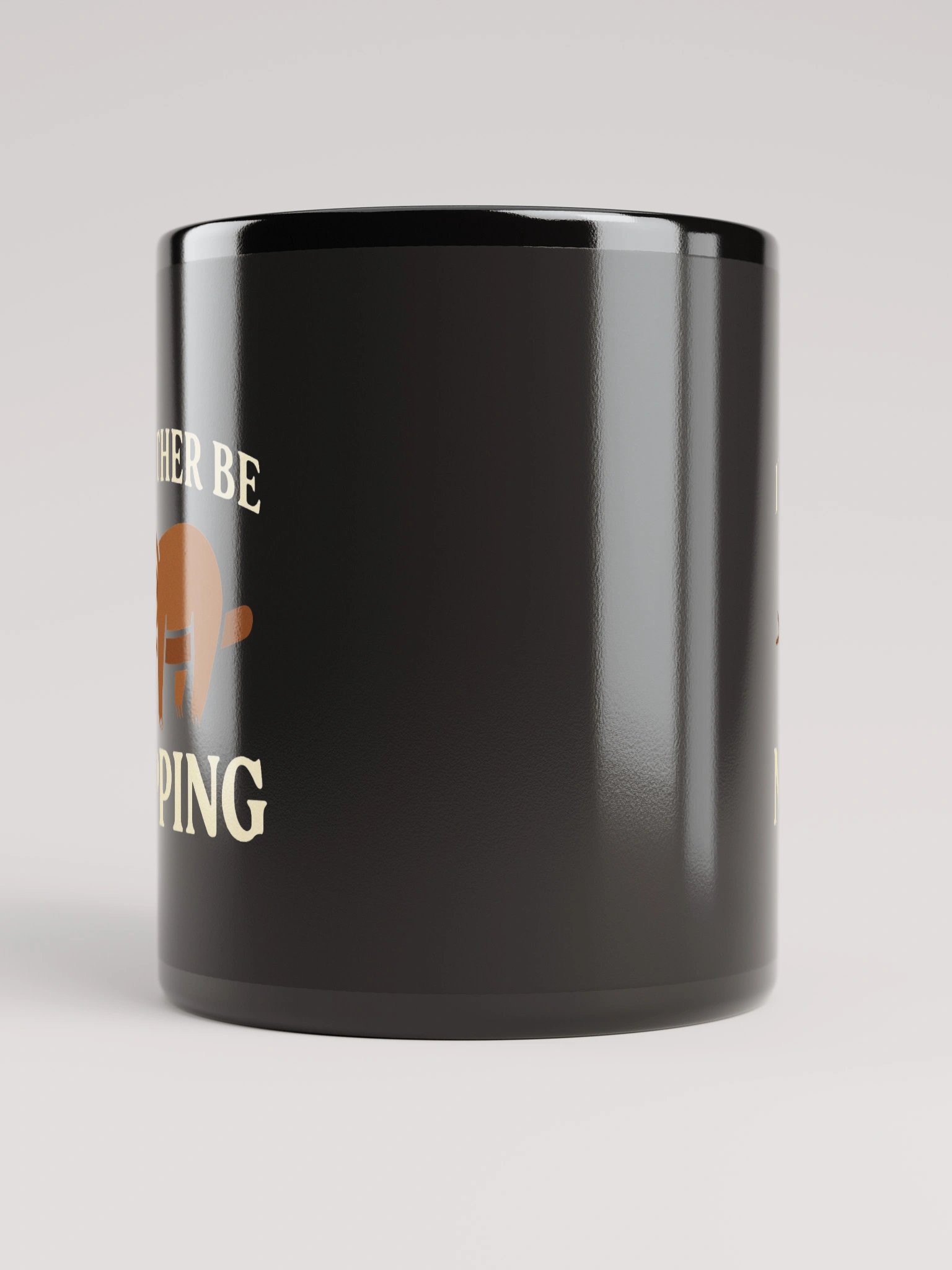I’d Rather Be Napping Black Glossy Mug product image (10)