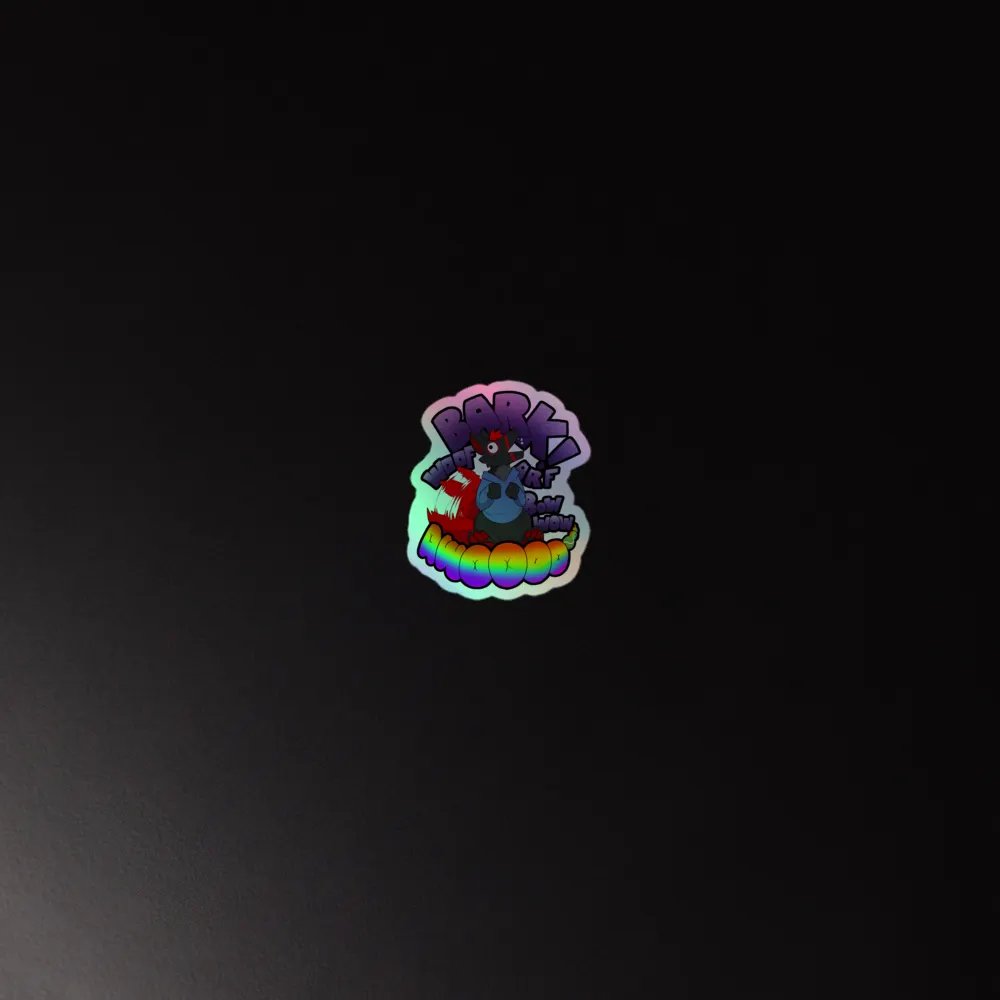 Barking Holographic Sticker product image (4)