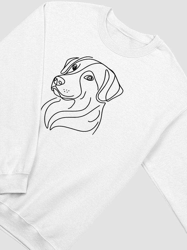 Artistic Dog Line Art Sweatshirt - Gildan Classic Crewneck Sweatshirt product image (2)