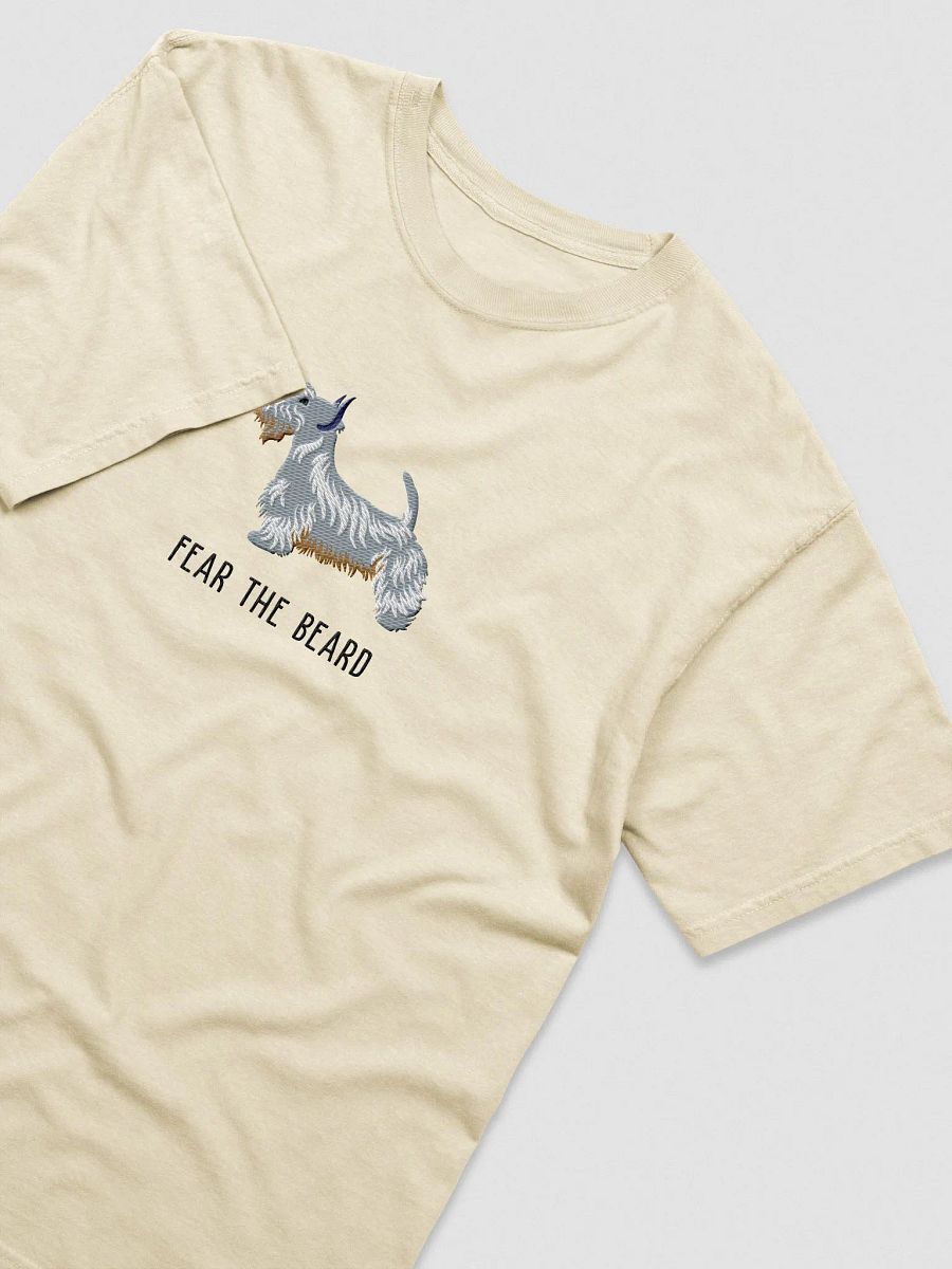 Fear the Beard T-Shirt(Embroidered) of a Scottish Terrier(Blue) product image (6)