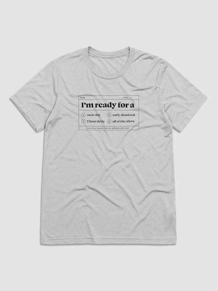 I'm ready t-shirt ❄️ (black logo) product image (1)