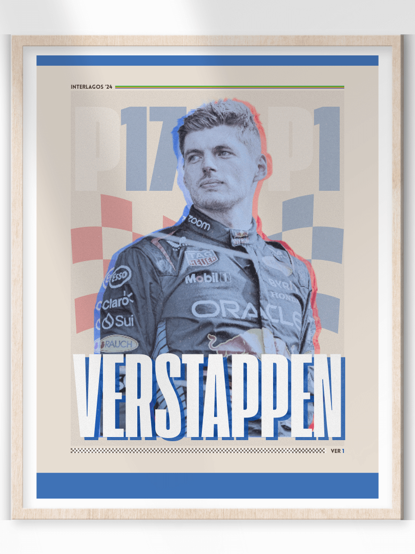 Max Verstappen Brazilian GP 2024 | Printable Poster product image (1)
