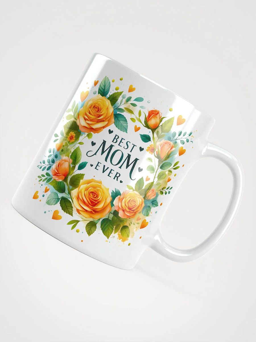 Vibrant Floral Wreath Best Mom Ever Mug product image (4)